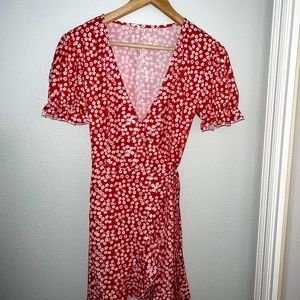*Never Worn* Red Floral Dress